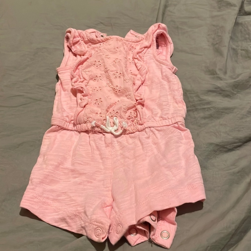 Carter’s Pink Eyelet Romper 3 months​​​​​​​​​​​​